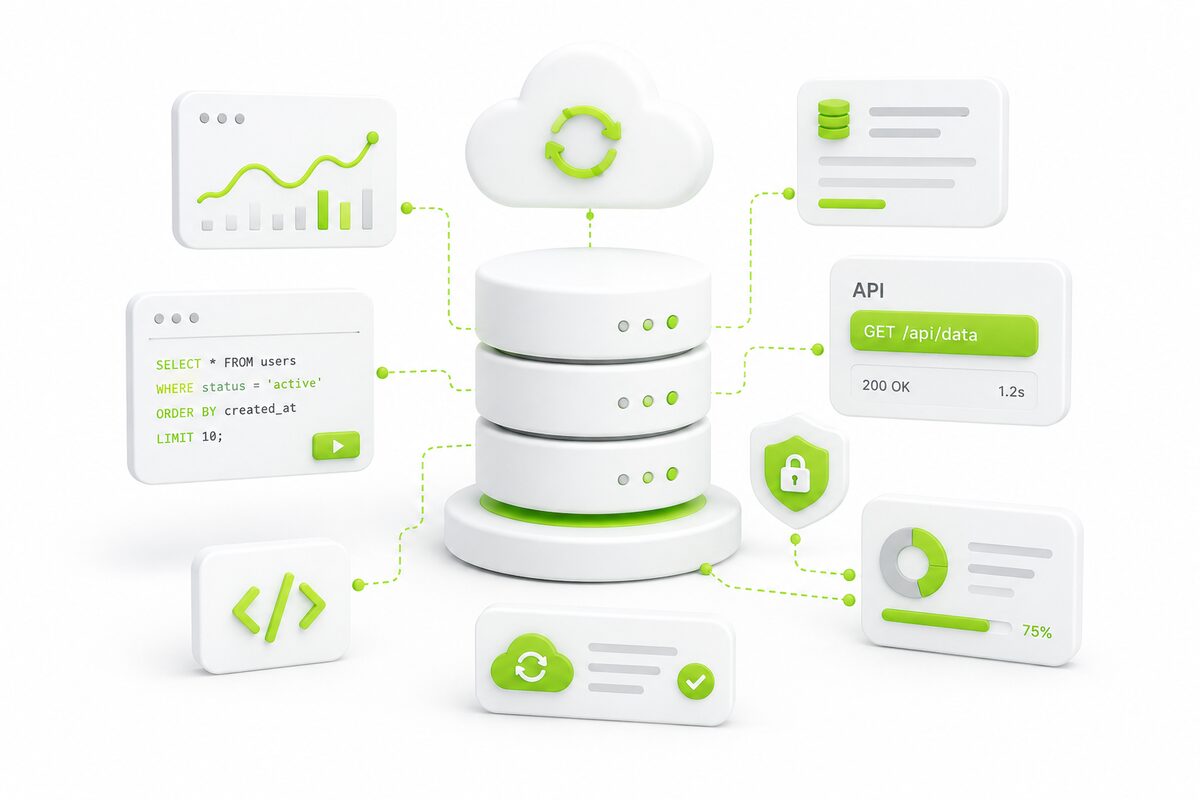 Top Free Cloud Database Providers for Developers article cover illustration