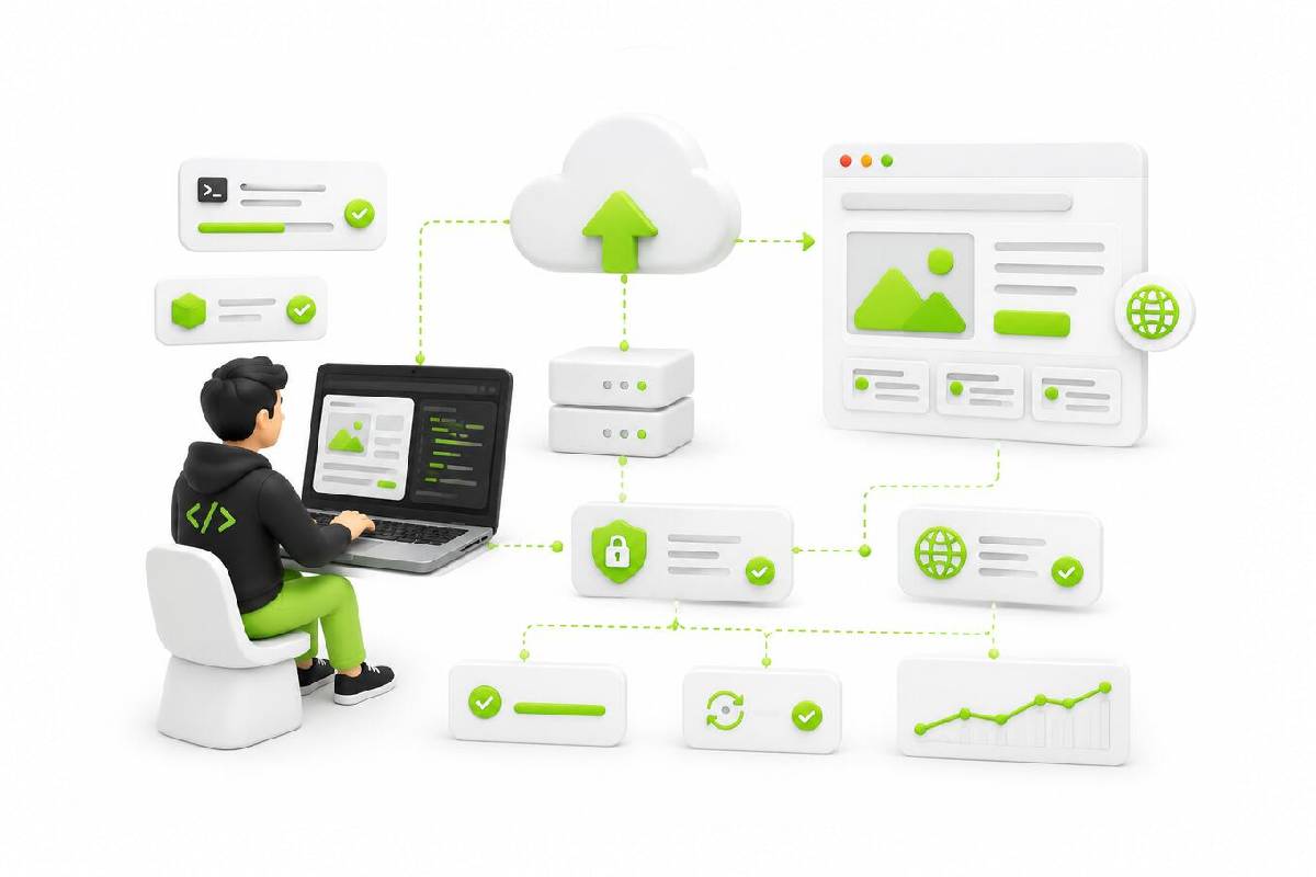 How to Take Your Localhost Site Live article cover illustration